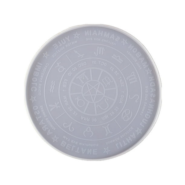 Epoxy Resin Molds,Constellation Compass Tarot Divination,Astrology Board Silicone Molds,Silicone Mold Tray Coaster for DIY Jewelry Craft Making
